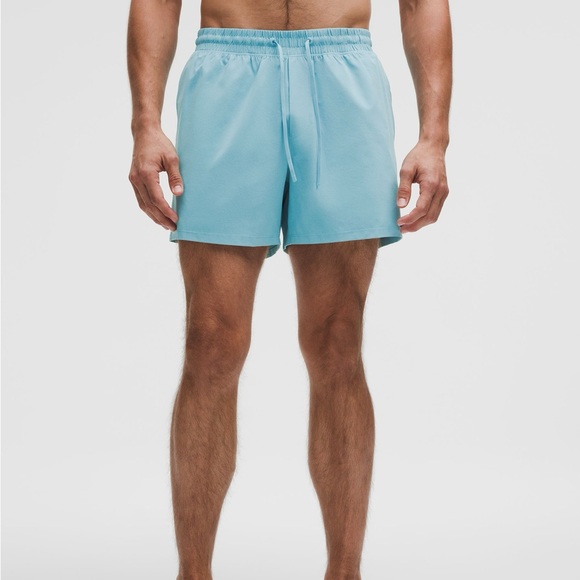 Lululemon 5” Lined Washed Blue Swim Shorts